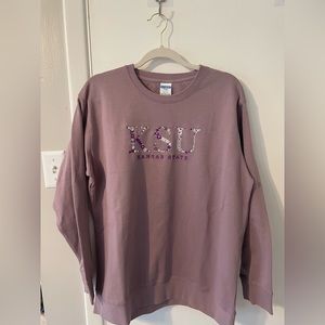 Kansas State University embroidered crewneck